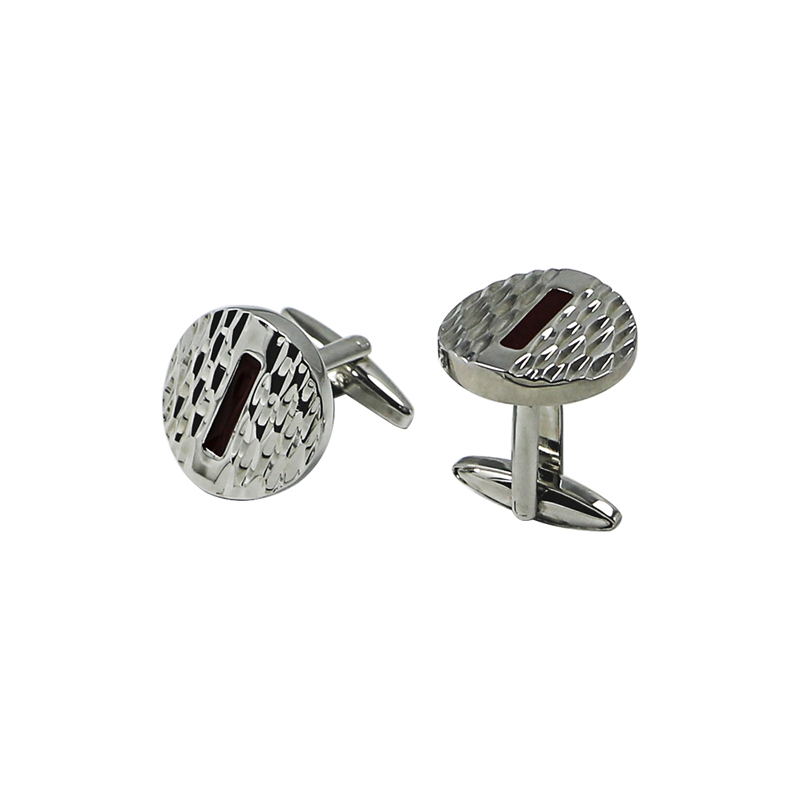 Brown Enamel Apex Suit Cuff Links