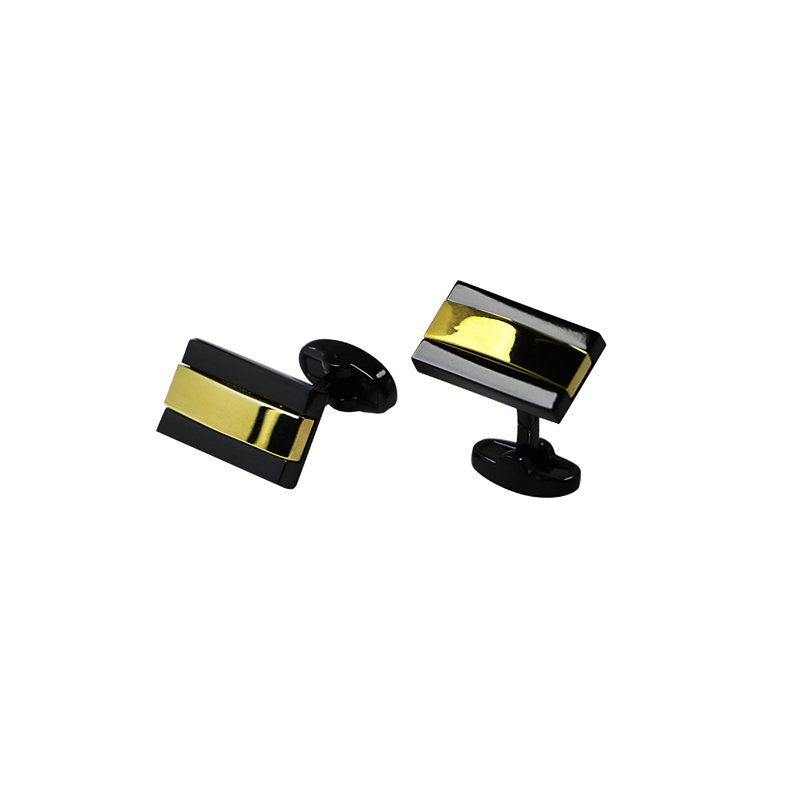 2 tones Gold Bridged Cool Cuff Links